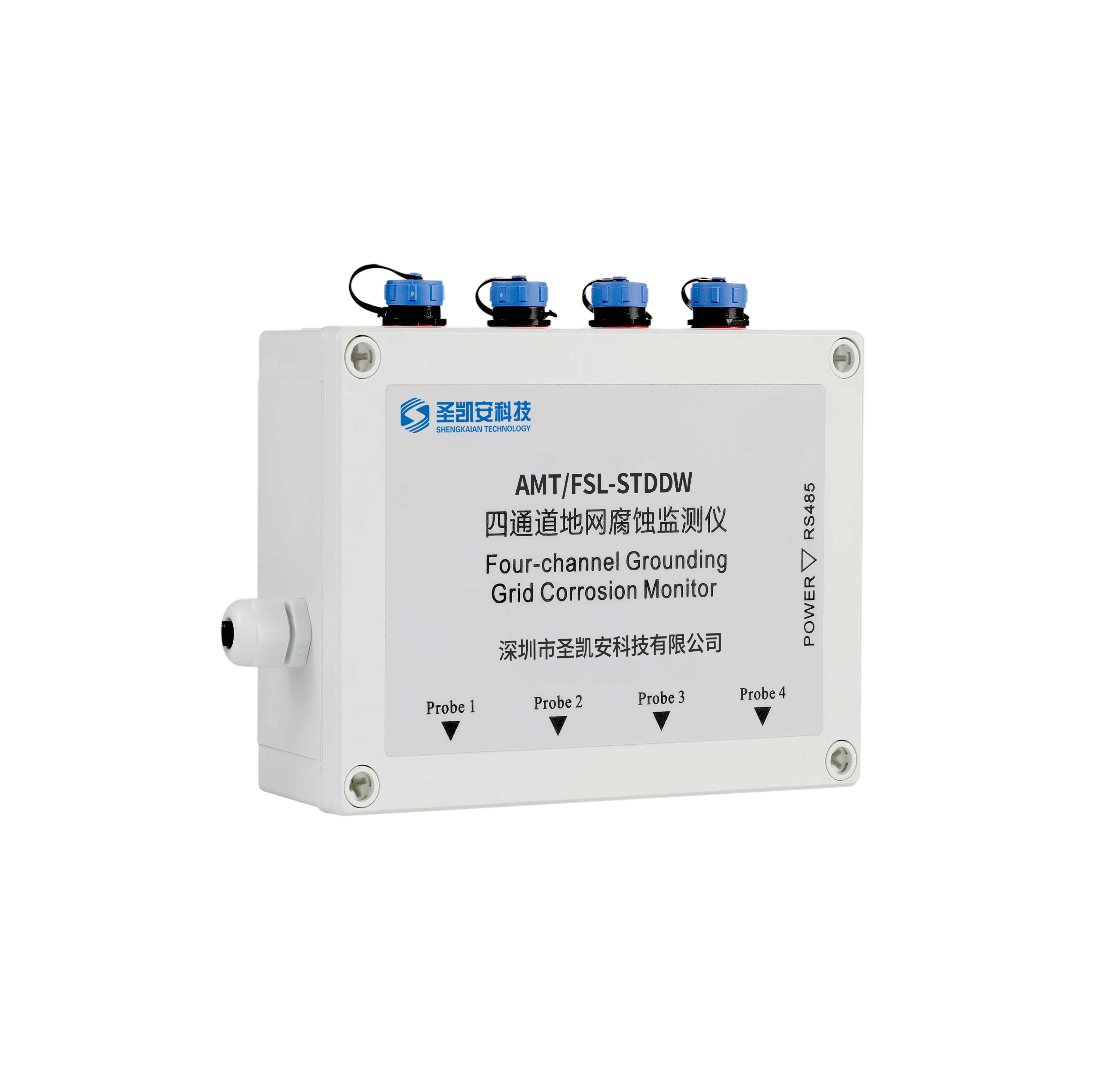 Four-channel grounding  grid corrosion monitor